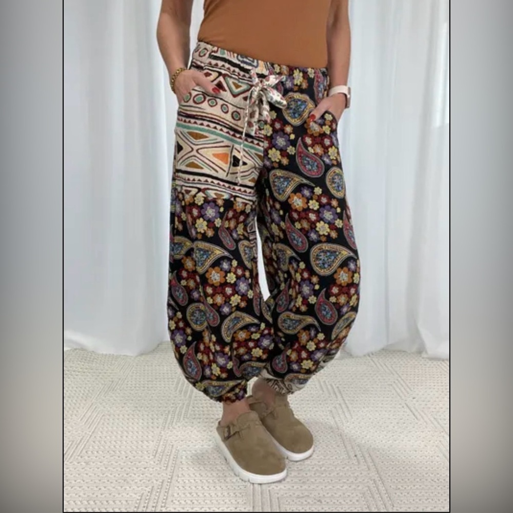 POL Multicolor Patterned Harem Pants - image 2